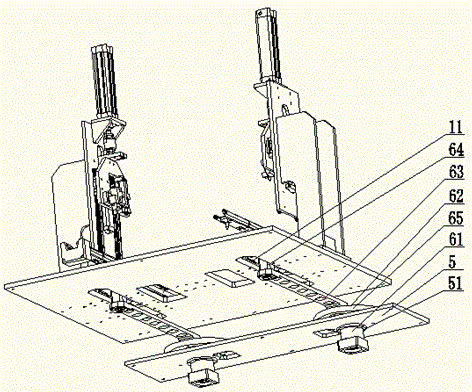 Automobile seat slide rail running-in testing station