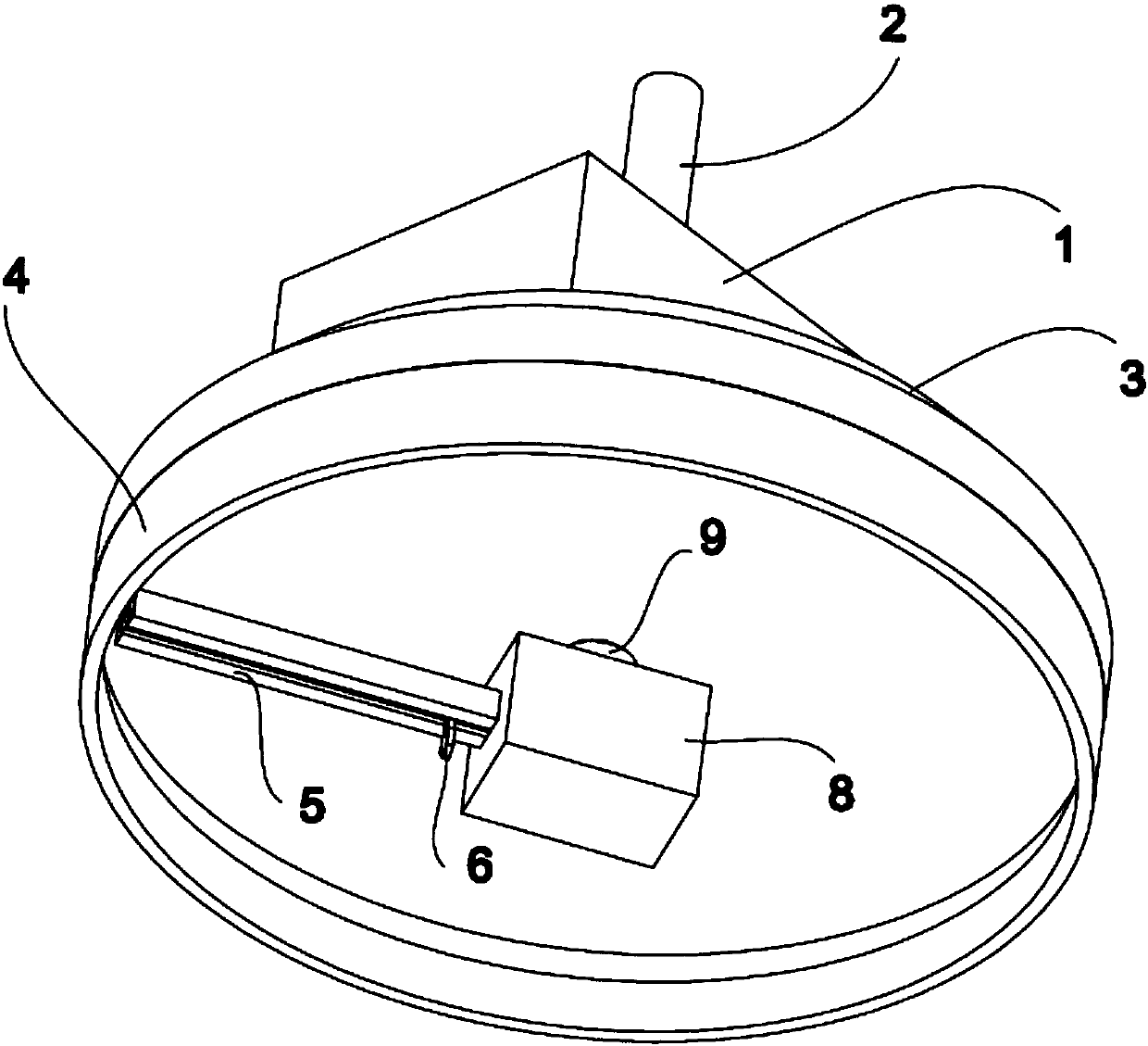 Glass cutting machine with multi-track cutting effect