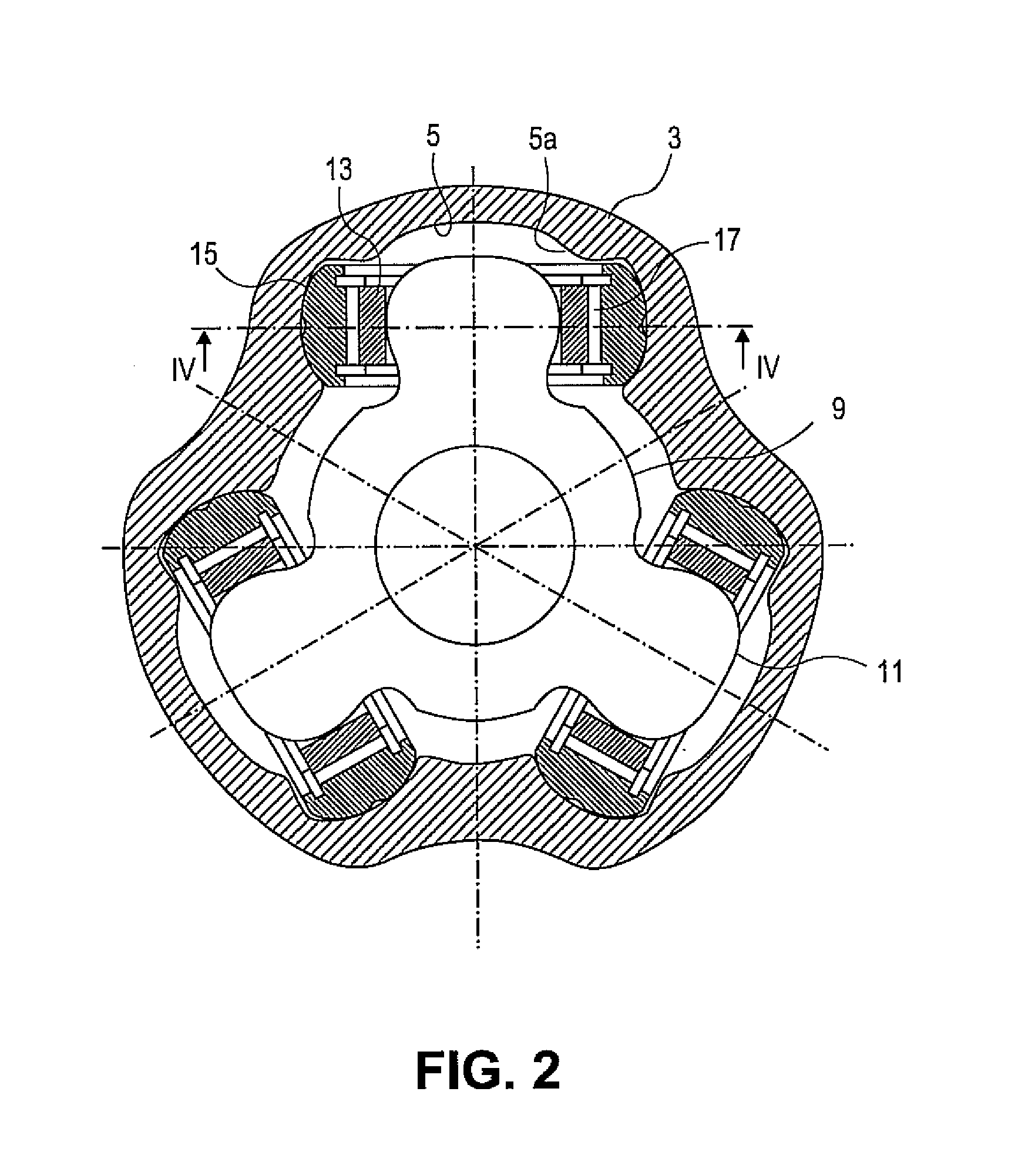 Structure for tripod constant velocity joint and method of assembling roller assembly