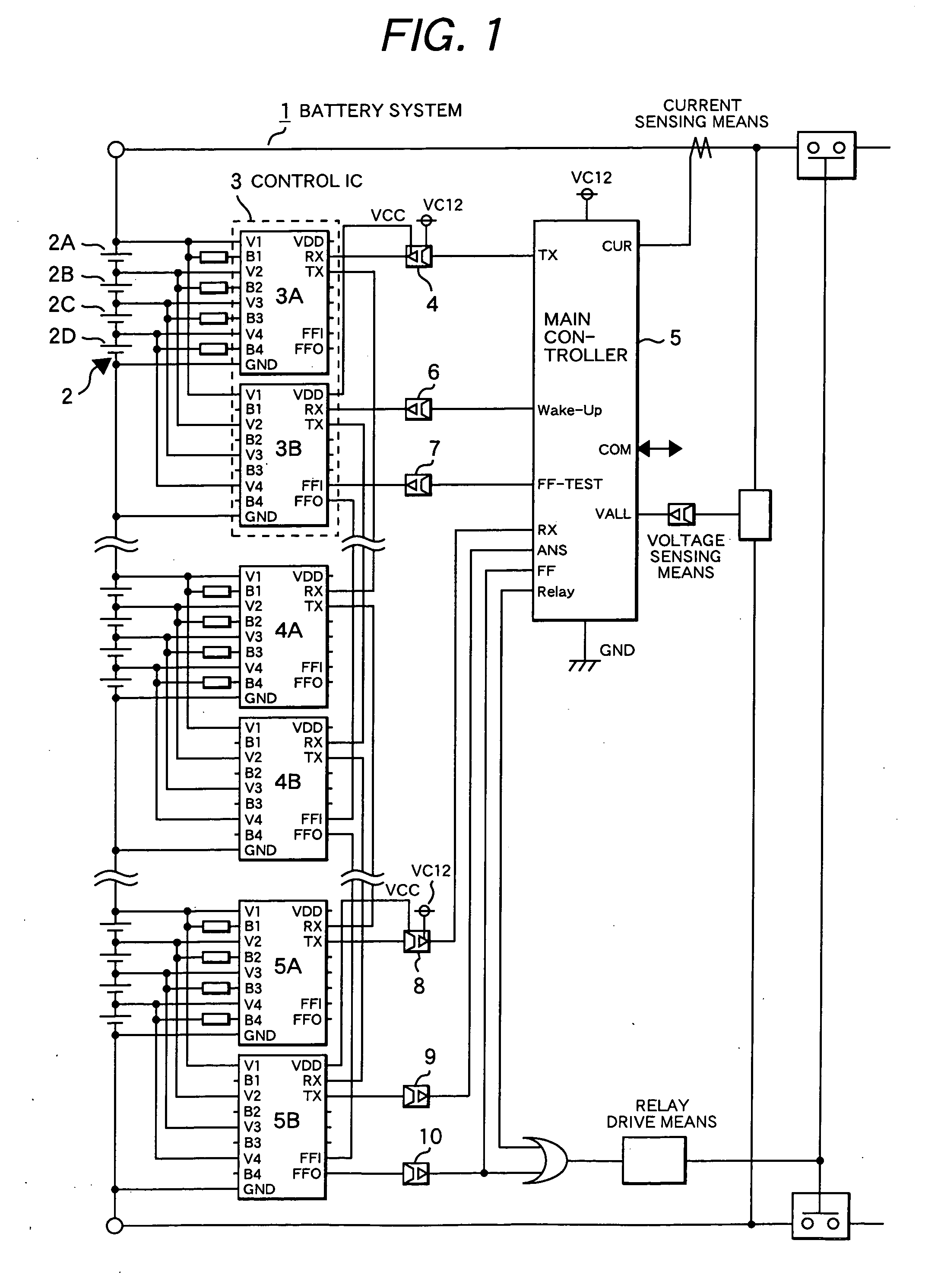 Multi-series battery control system