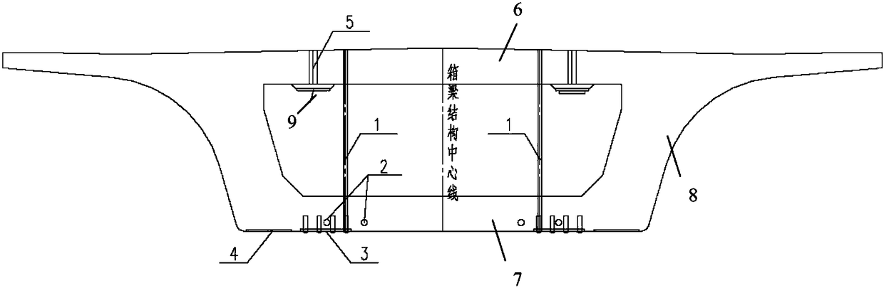 A method for strengthening the lifting girder of double-track prefabricated box girder of high-speed railway