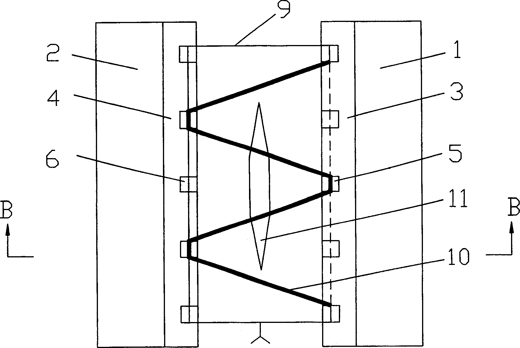 Means for suturing wound of skin surface