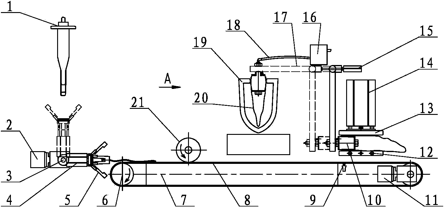 Full-automatic leak hunting machine for gloves