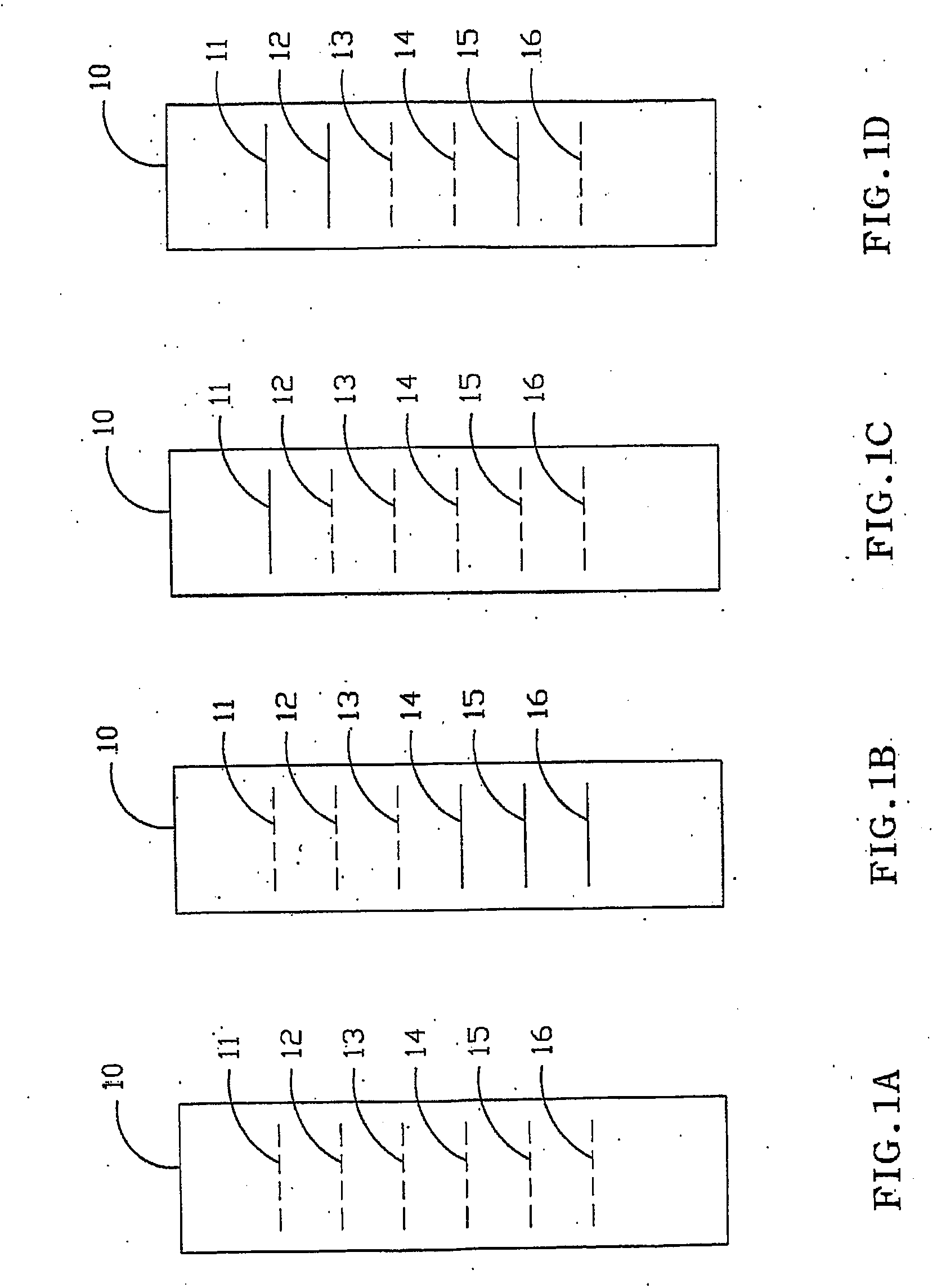 Method for detecting a response of each probe zone on a test strip