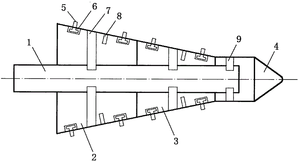 Hole drilling and expanding integrated device