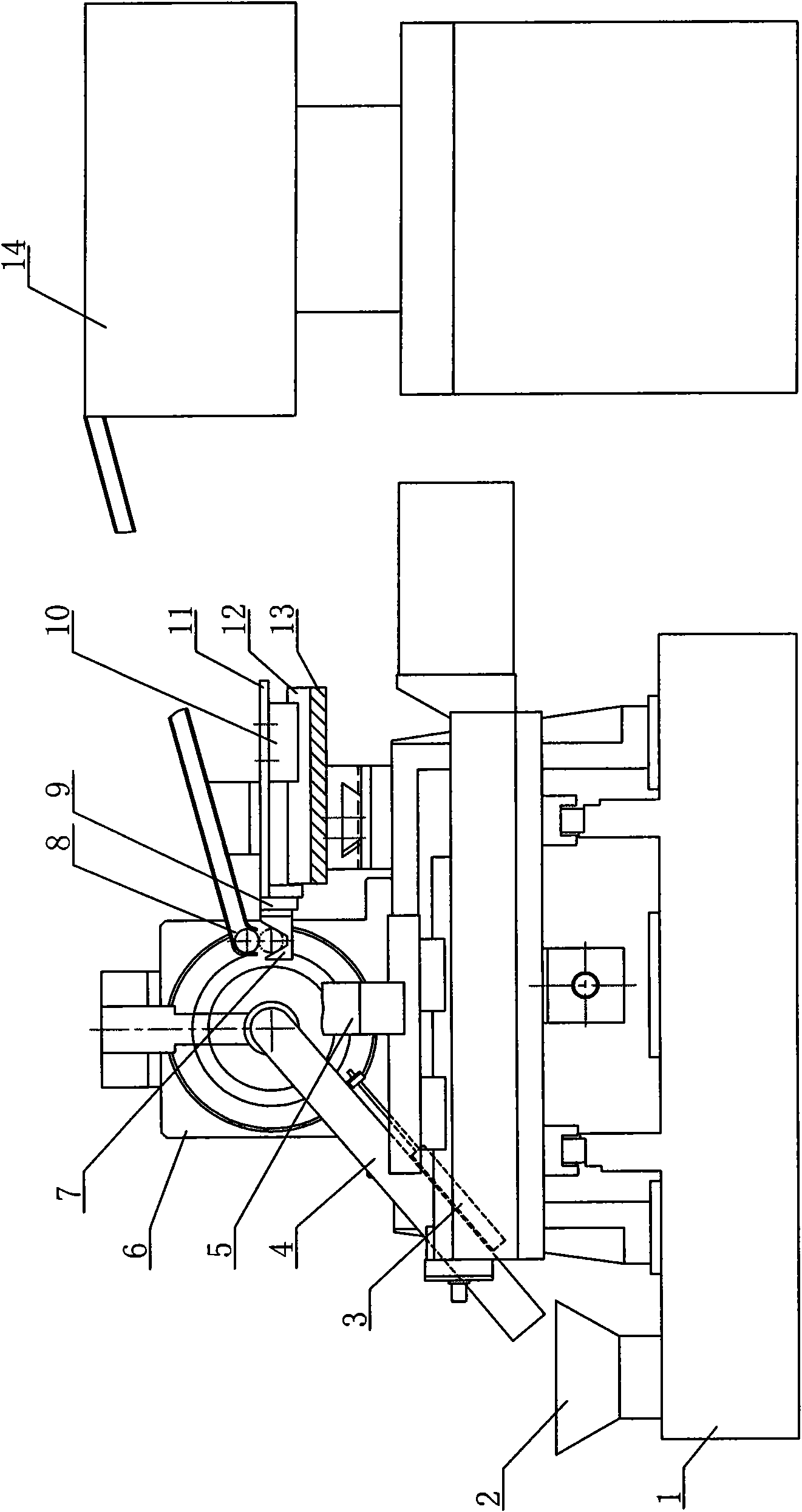 Full-automatic commutator excircle lathe