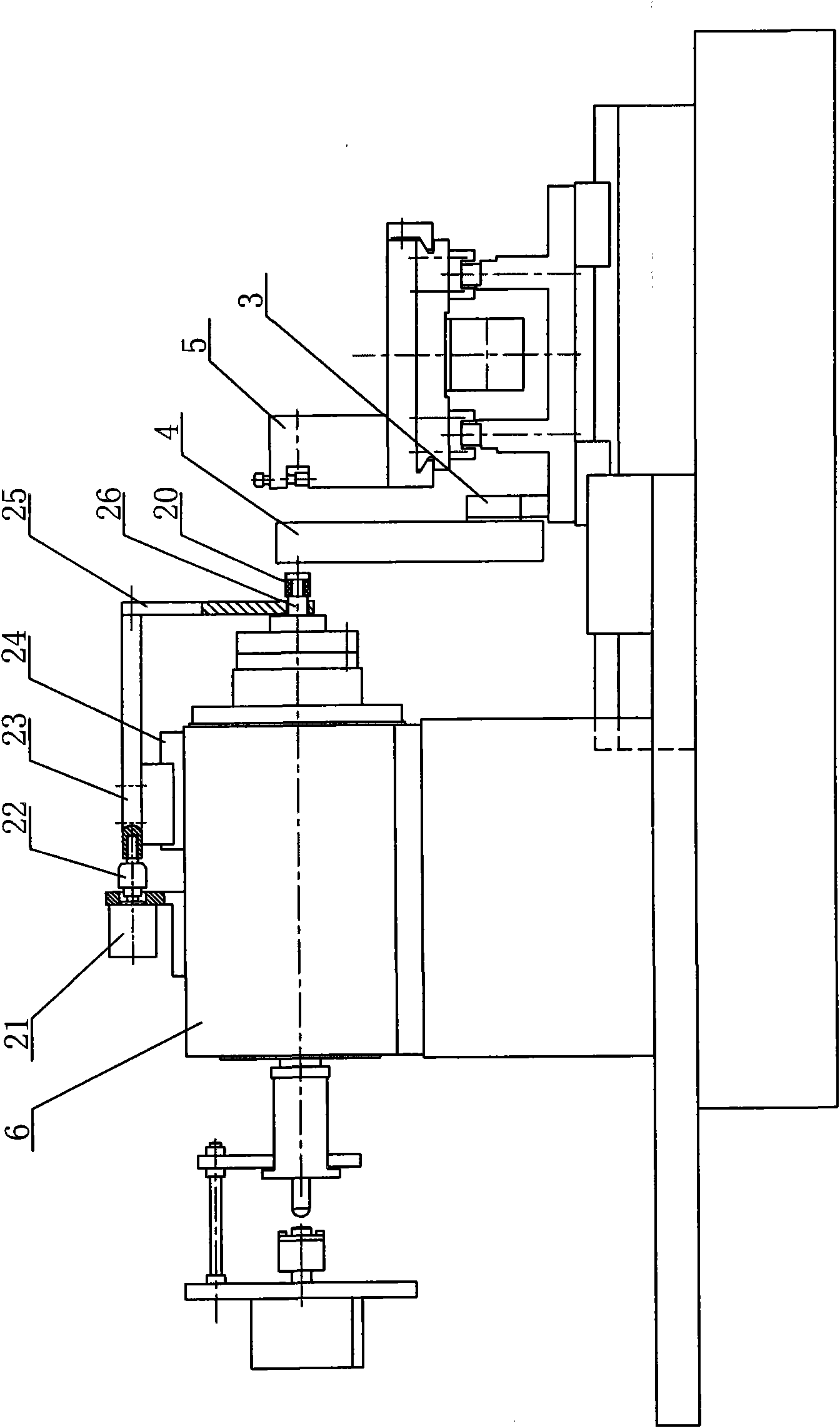 Full-automatic commutator excircle lathe