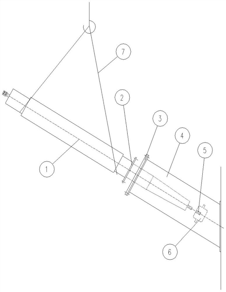 Inclined sleeve assembling and positioning device and mounting method