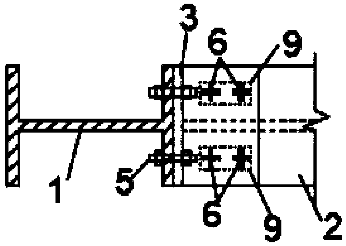 Steel angle steel connection H-section FRP (fiber reinforce plastic) beam-column joint and connection method thereof