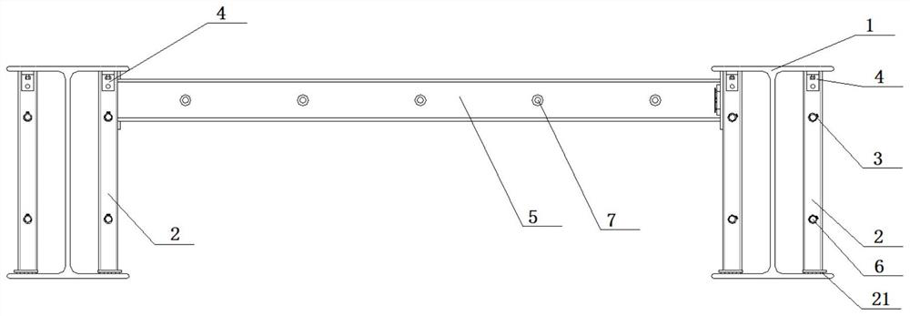 a steel structure beam