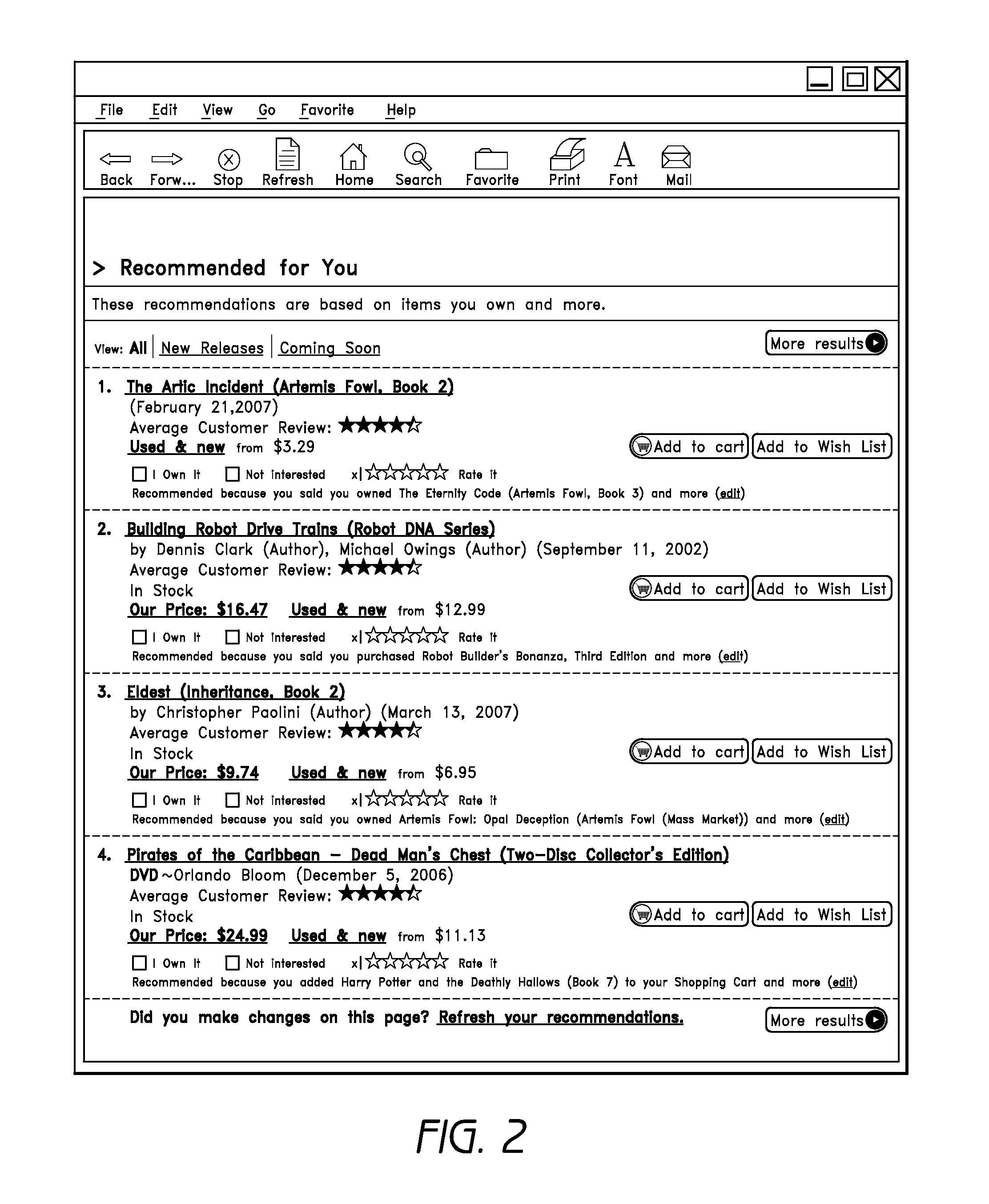 Method and system for associating feedback with recommendation rules