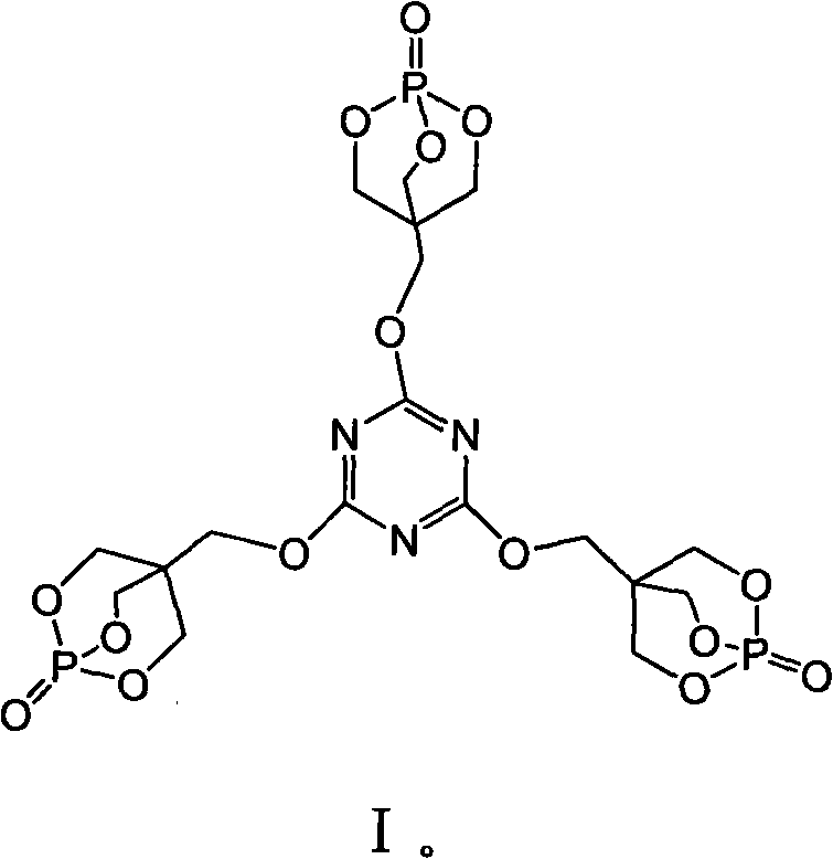 Bicyclic phosphate-based triazine derivative flame retardant and preparation method thereof