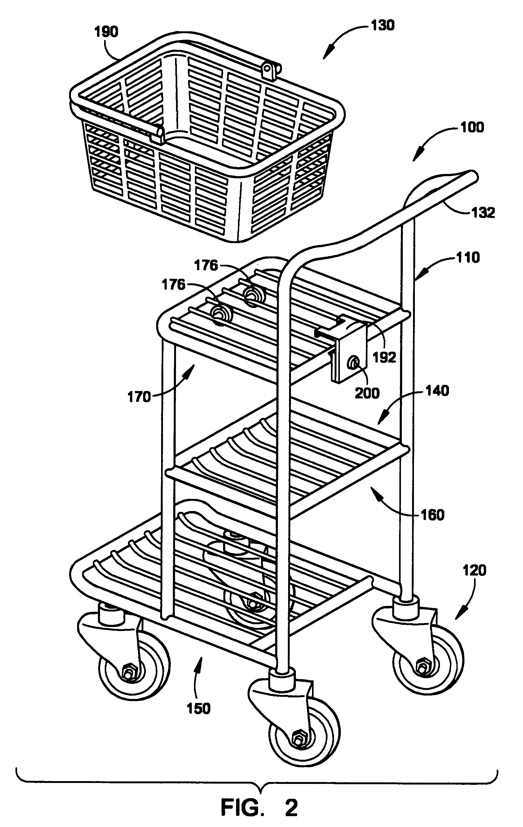 Shopping cart and method of use