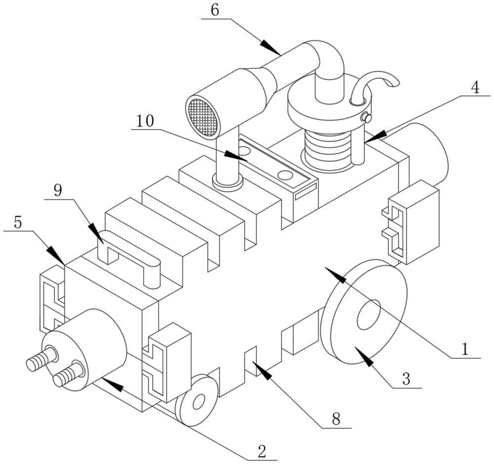 Protective air compressor with quick-release noise isolation mechanism and quick-release method