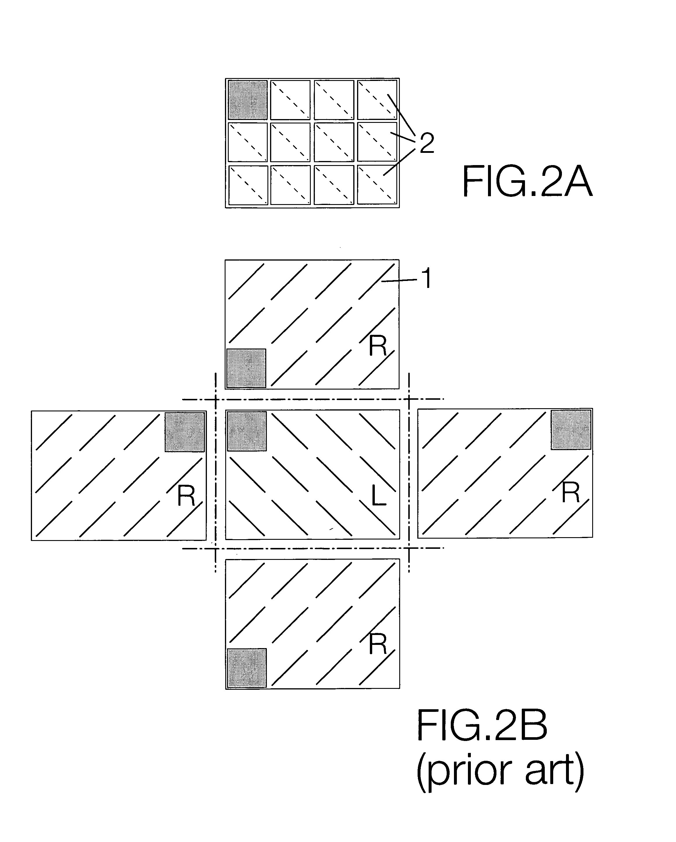 DMD comprising nonparallel mirror deflection axes