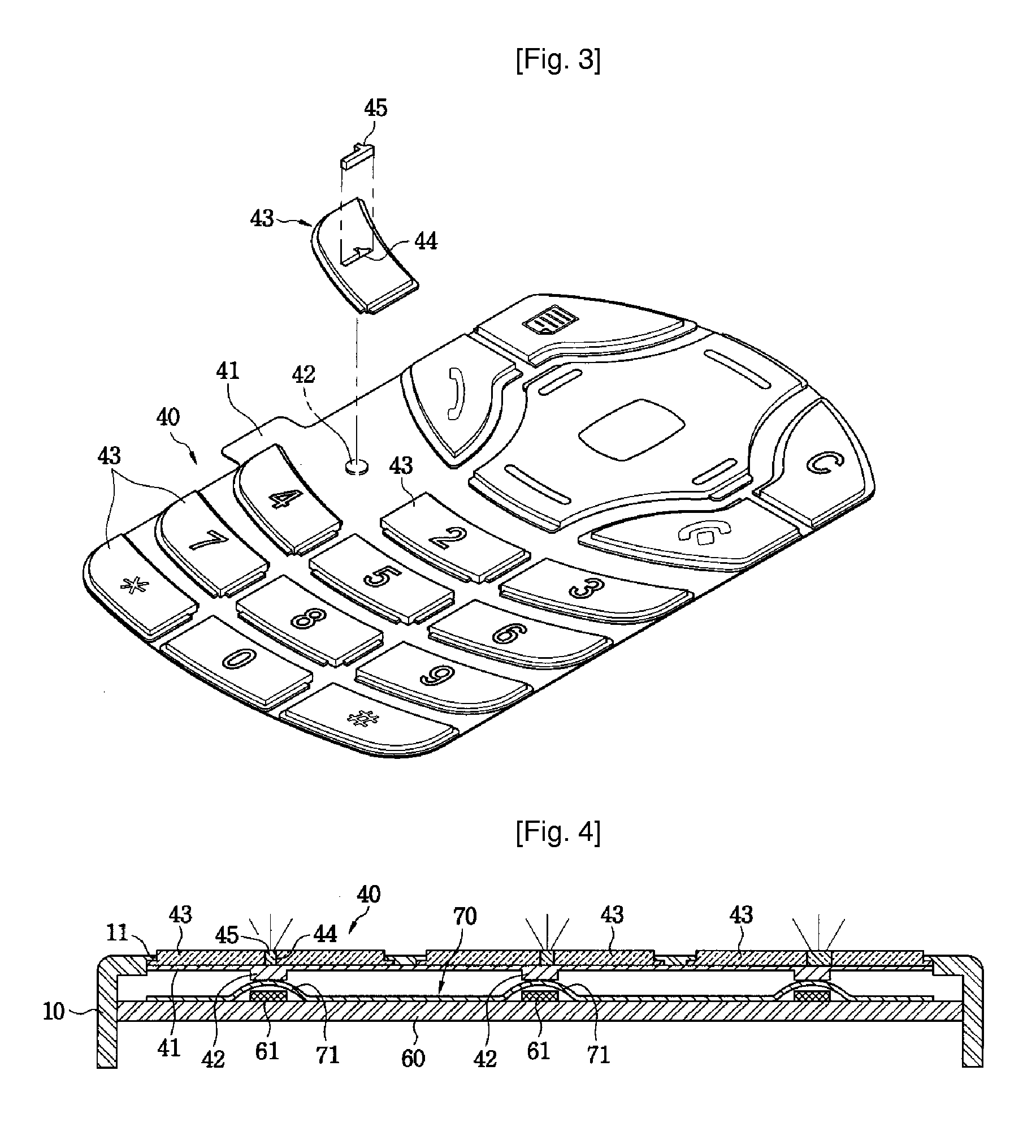 Metal Keypad Assembly for Mobile Phone and Manufacturing Method of Keypad