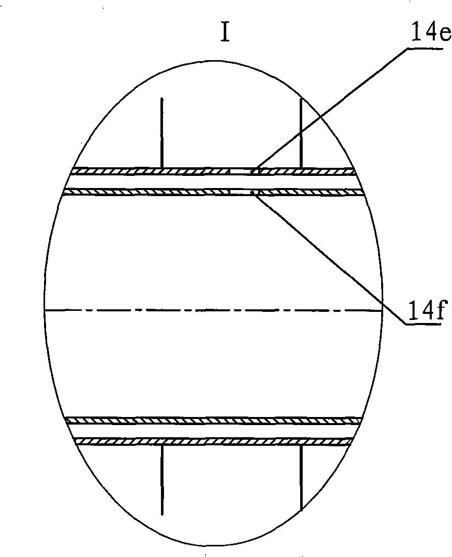 Disturbance combustion-supporting device for waste incinerator