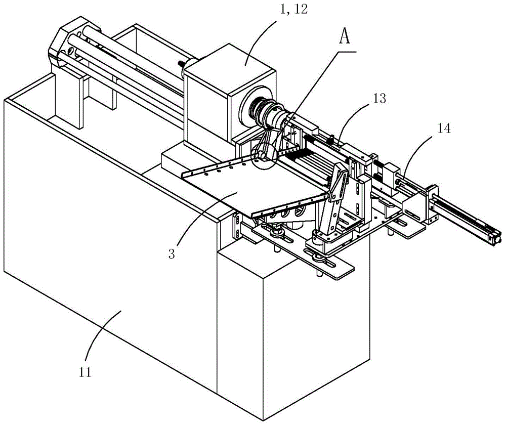 Combined automatic feeding machine tool