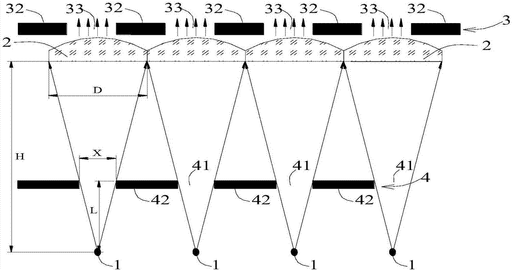 Double-vision display panel and display device