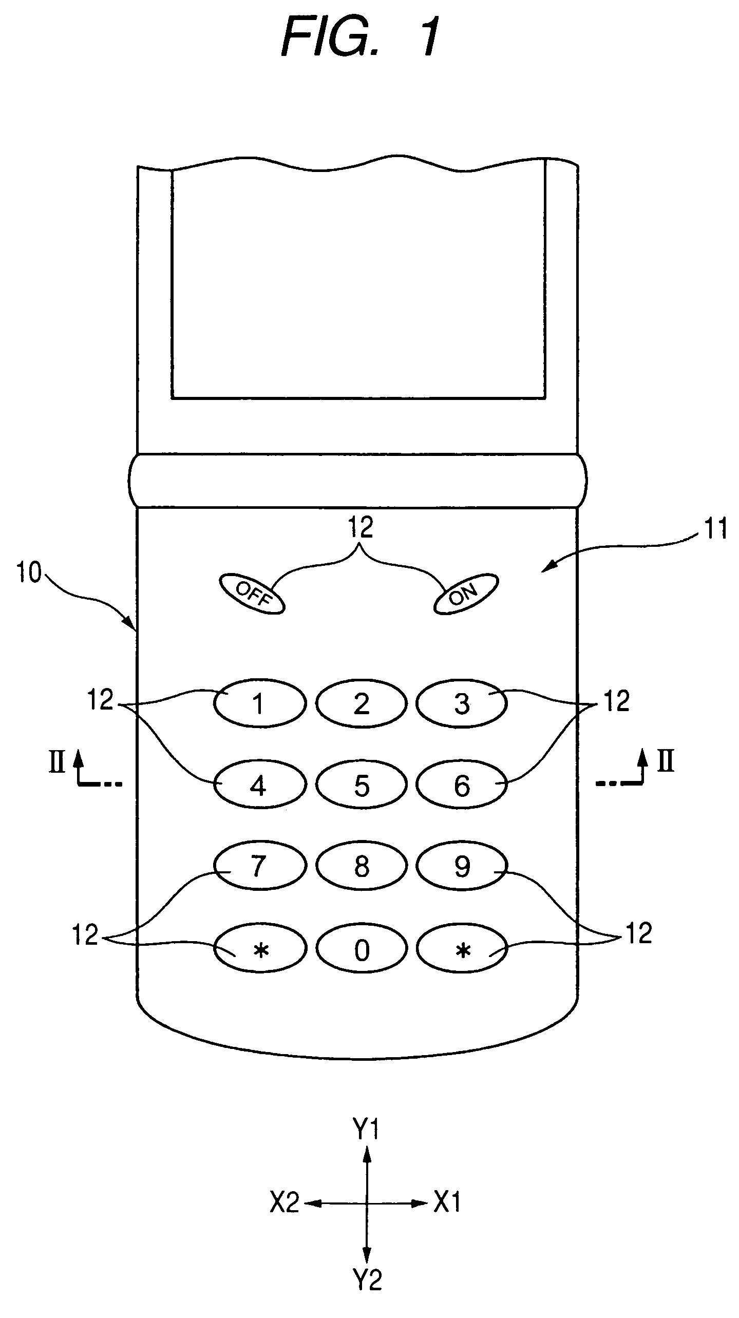 Capacitive coordinate detection device