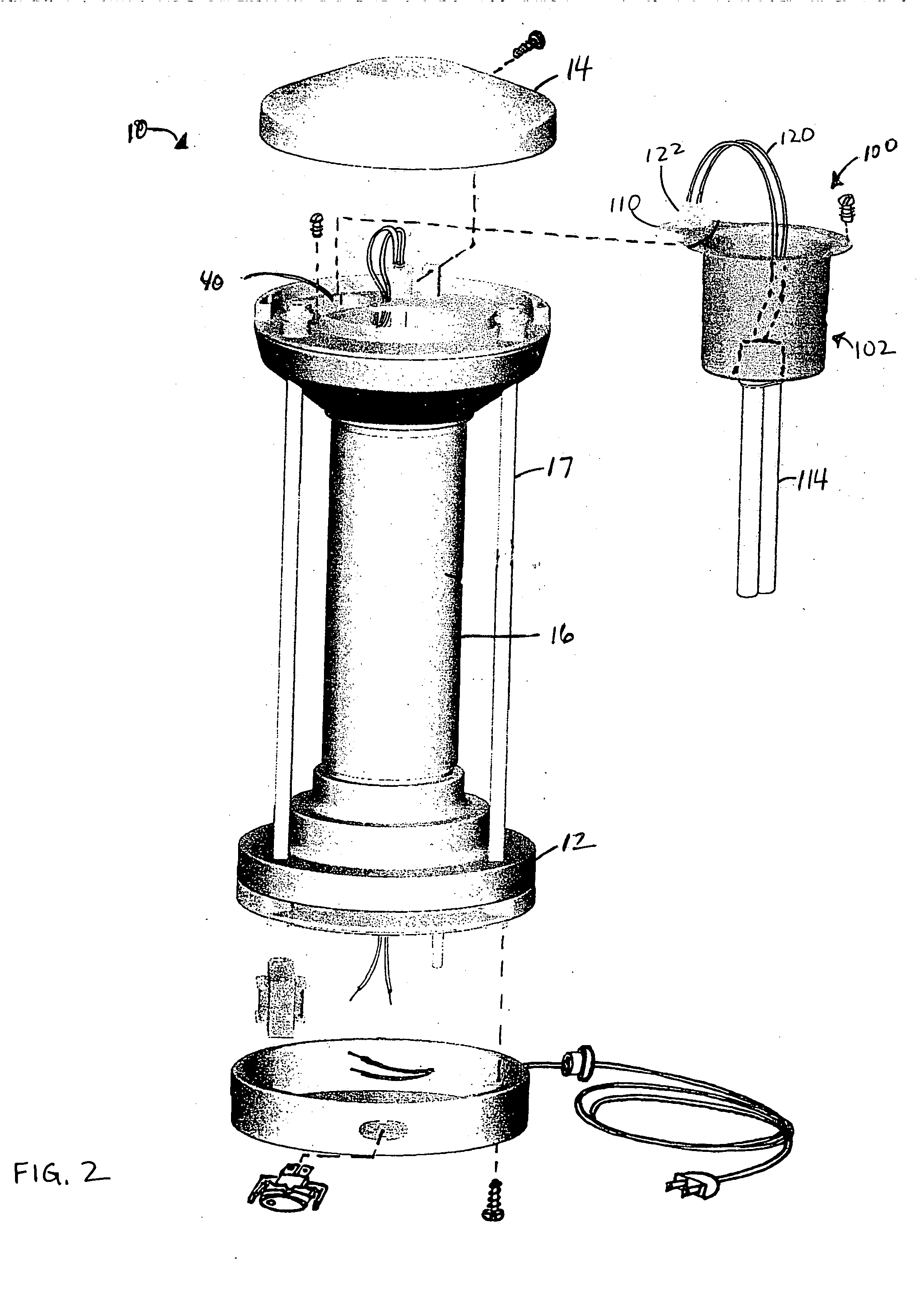 Light module for air treatment units