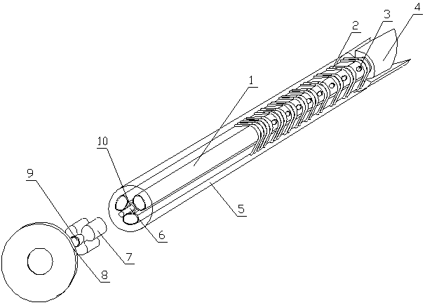 An underground surrounding rock fault support device and support method