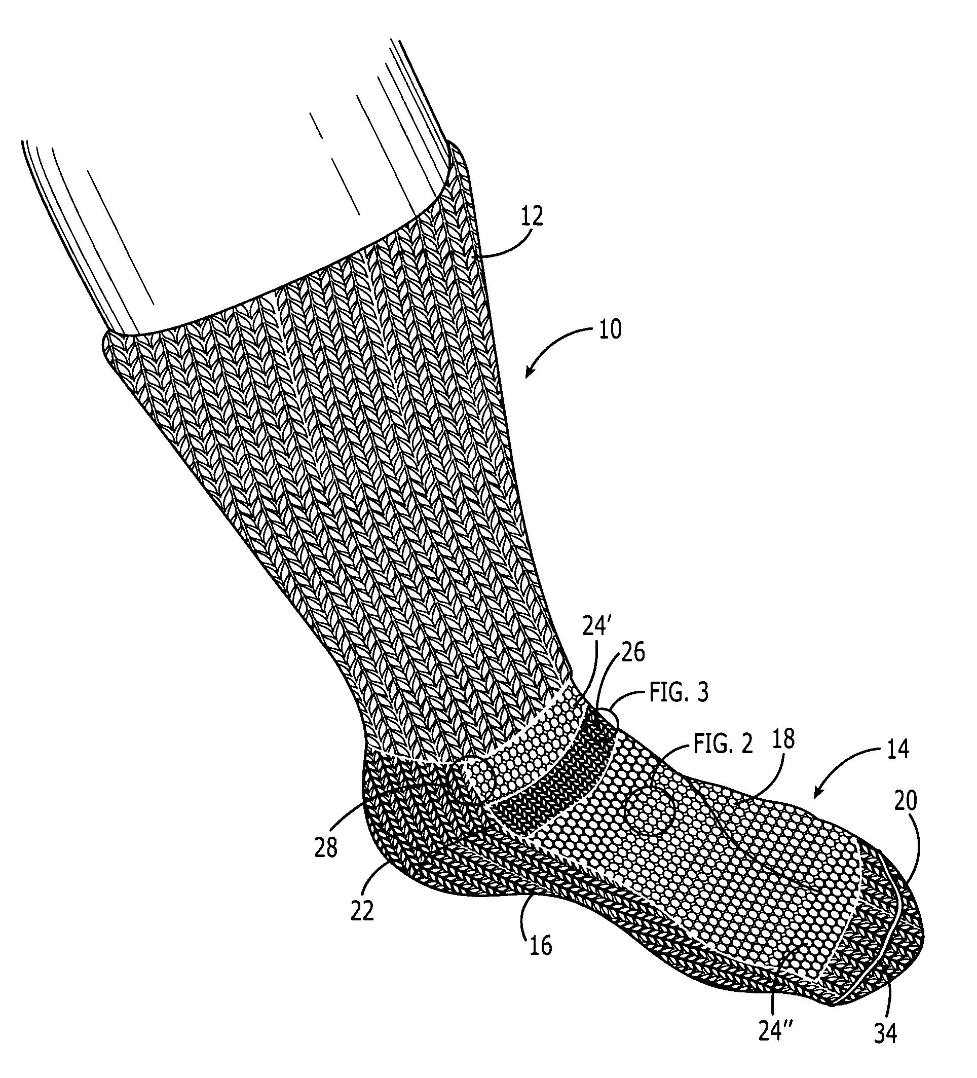 Knit sock