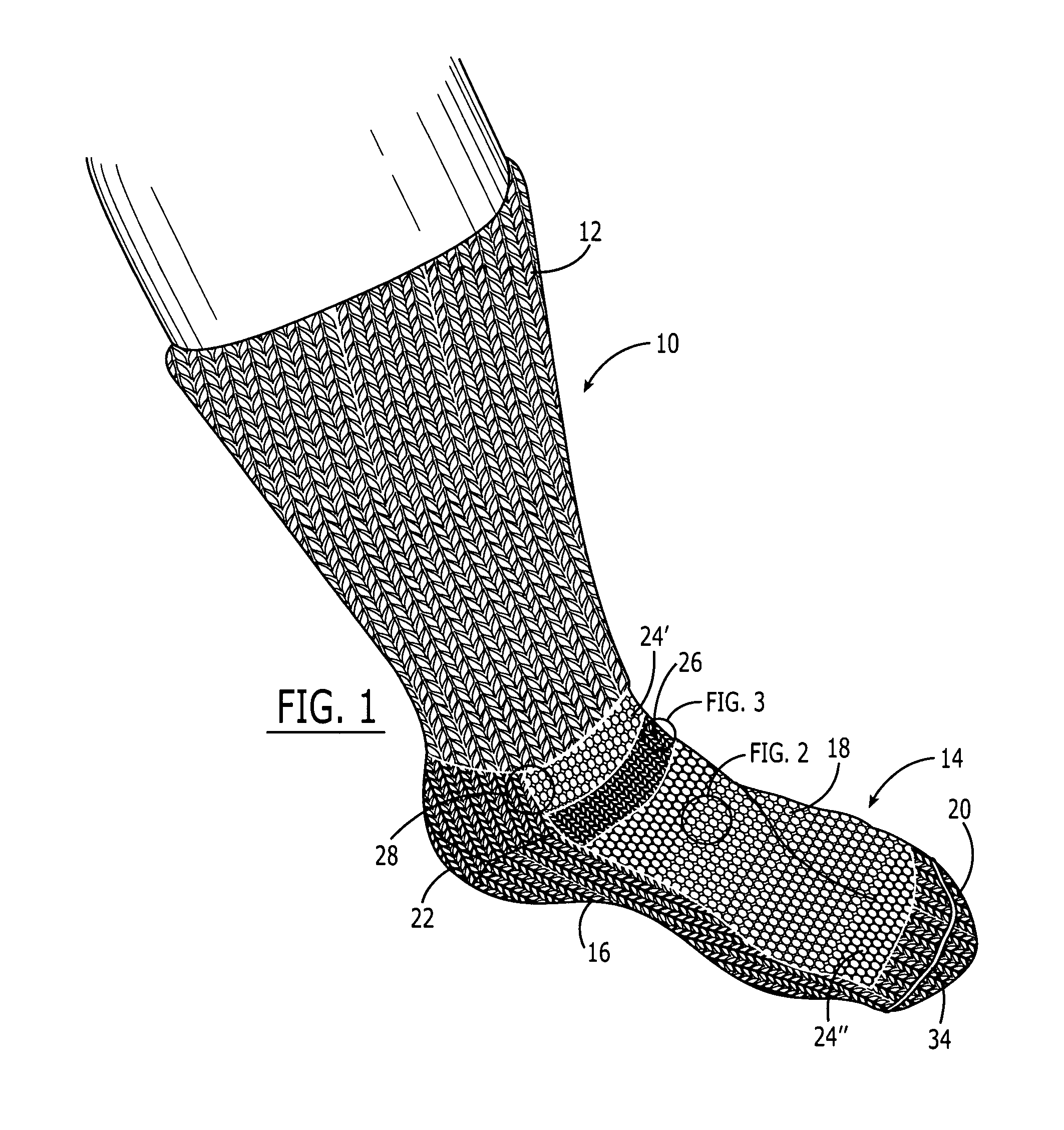 Knit sock