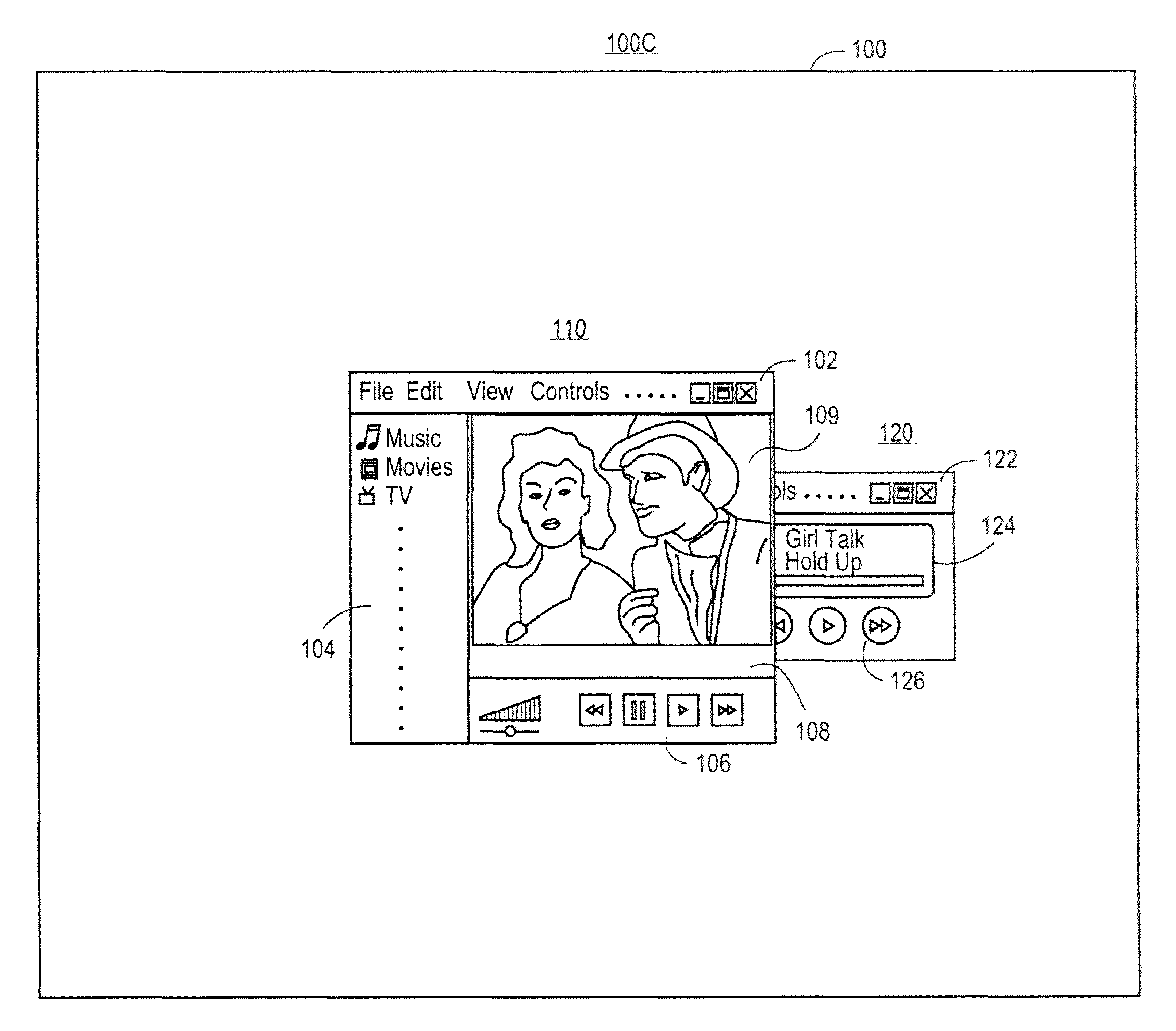 Audio variance for multiple windows