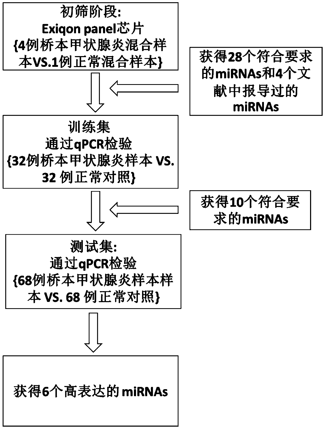 A plasma miRNA marker related to auxiliary diagnosis of Hashimoto's thyroiditis and its application