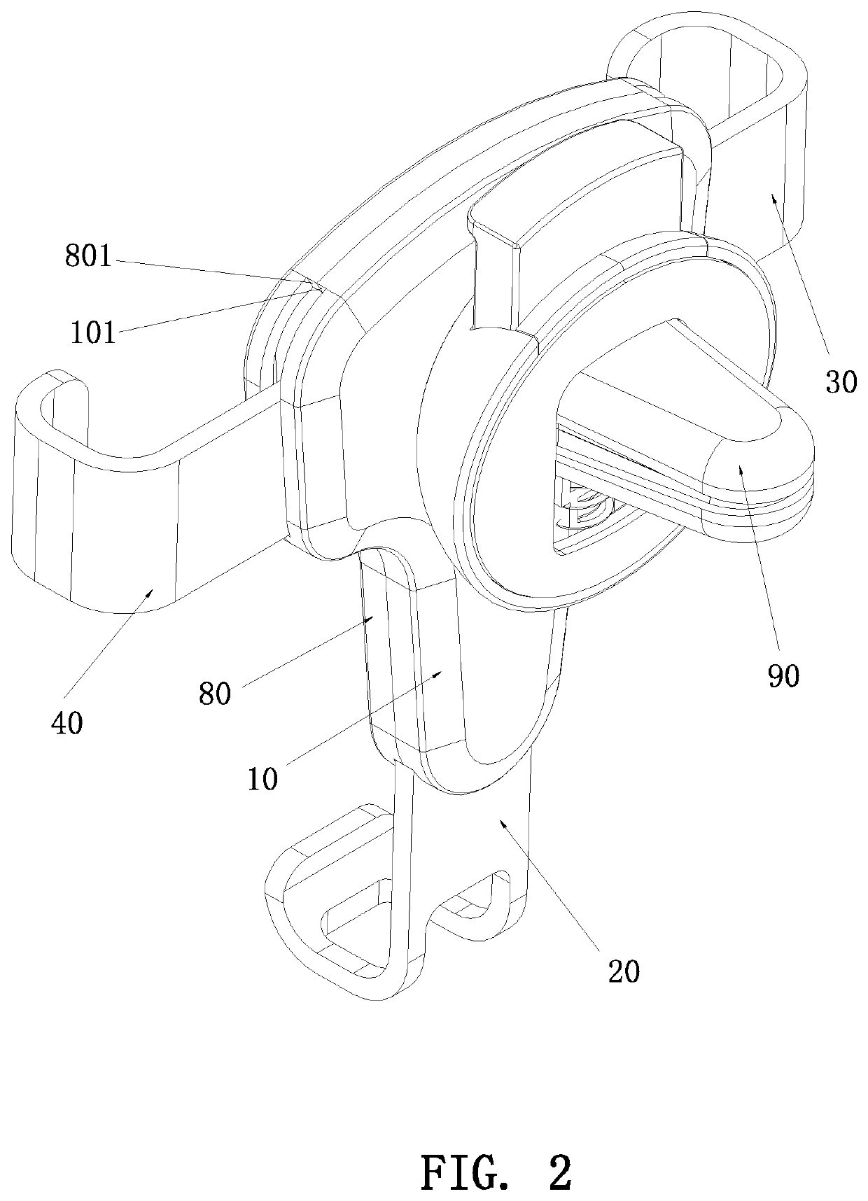 Support capable of fully-automatically performing rotary clamping by means of linkage between gear and rack