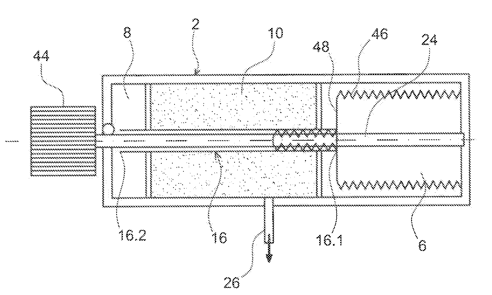 Portable gas generating device and electrical fuel cell power supply comprising such a device