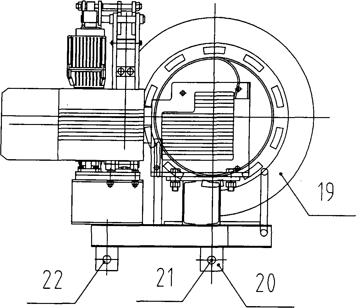 Column crane special for movable arm type group tower