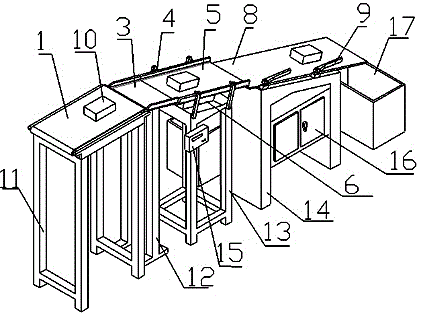 Checkweigher for weighing slide way