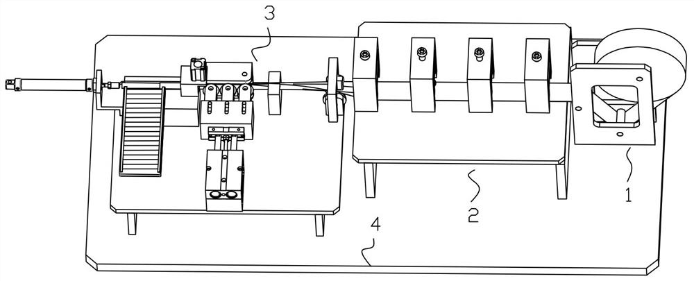 A chalk film sticking machine