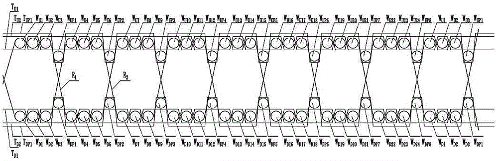 Long pile and short pile mixed velvet and weaving method thereof