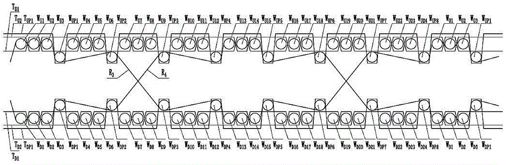 Long pile and short pile mixed velvet and weaving method thereof