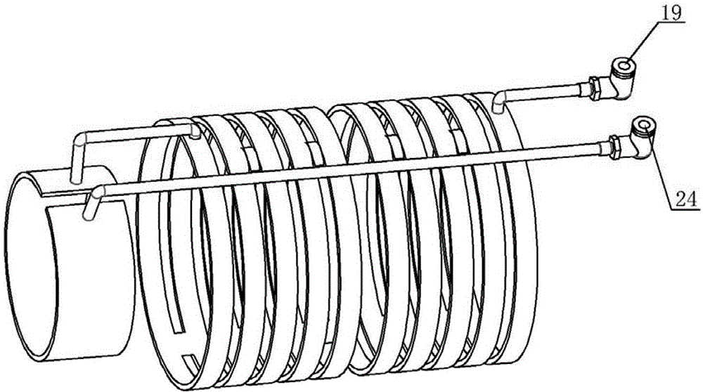 Internal and external cooling structure for high-speed motorized spindle