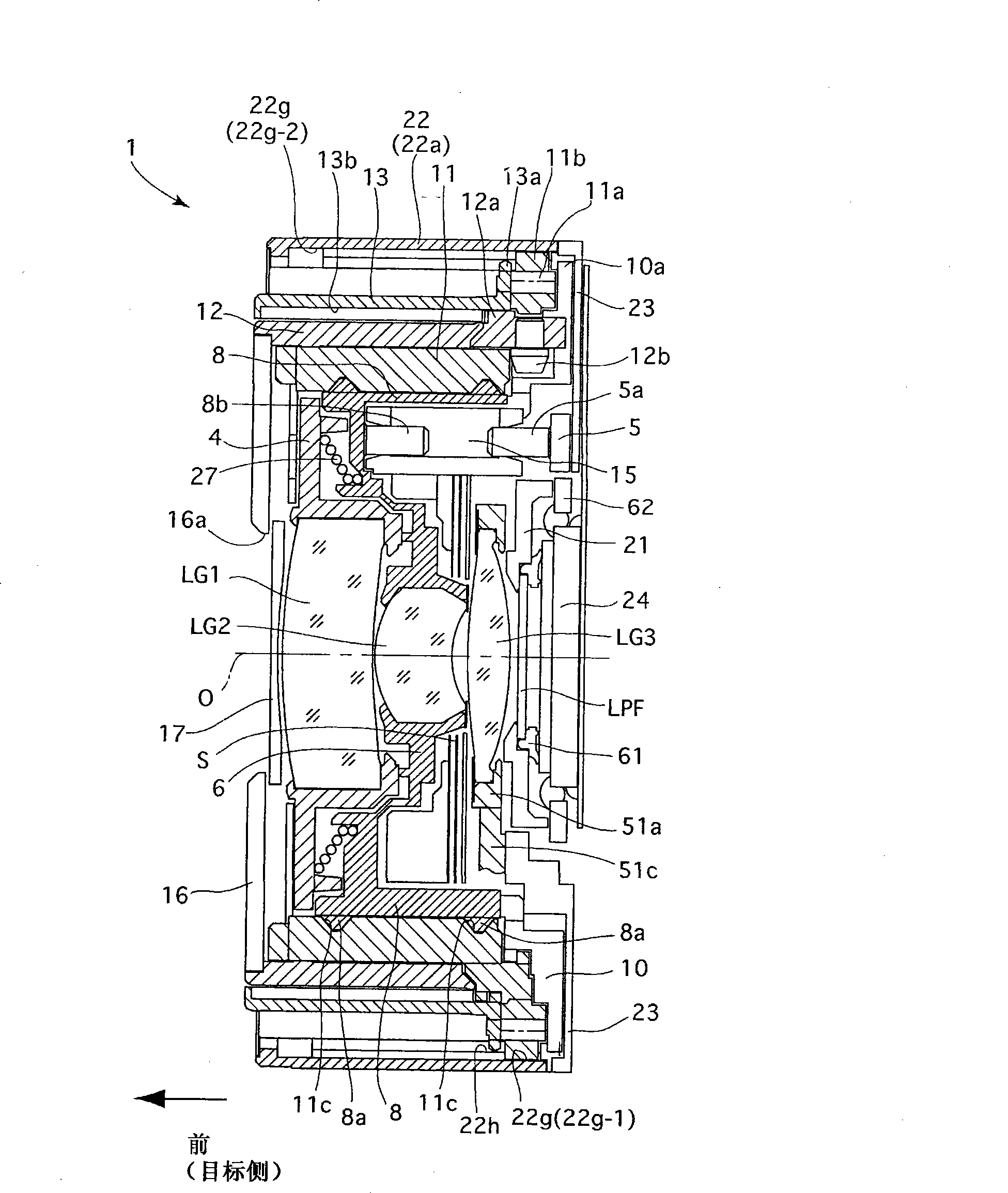 Mechanism for controlling position of optical element