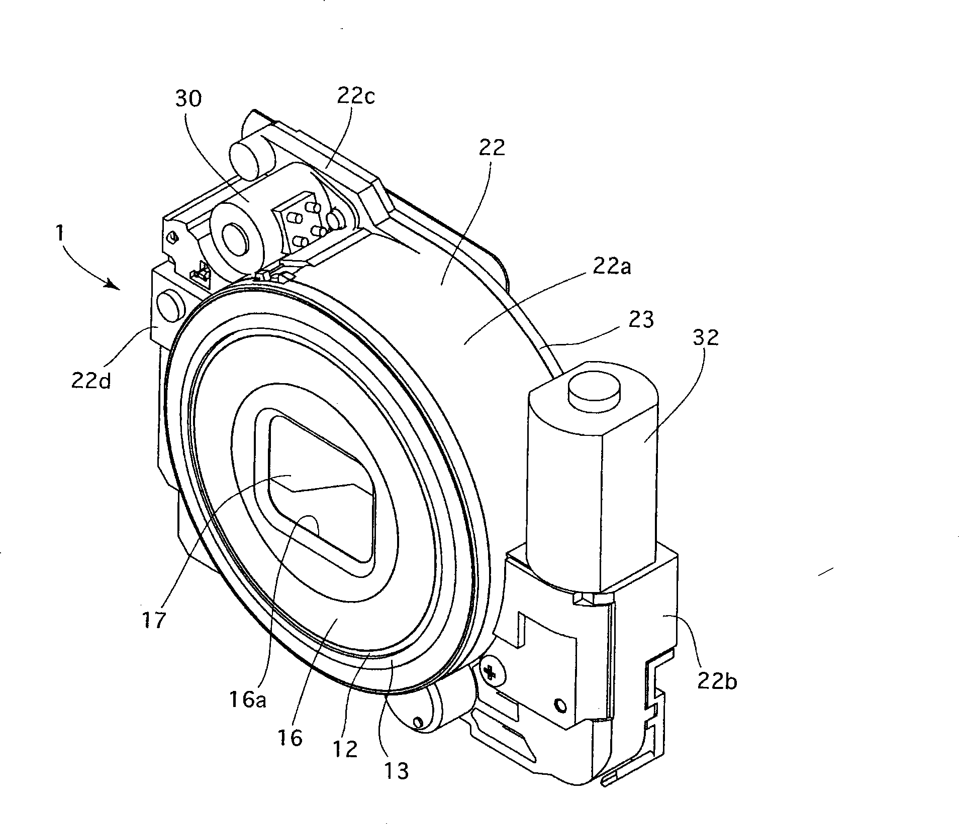 Mechanism for controlling position of optical element