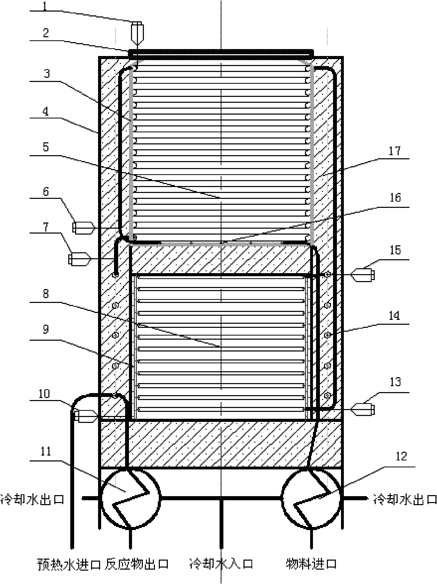 Supercritical water gasification hydrogen production and heat absorption reactor for multi-disk solar heat-collecting coupling biomass