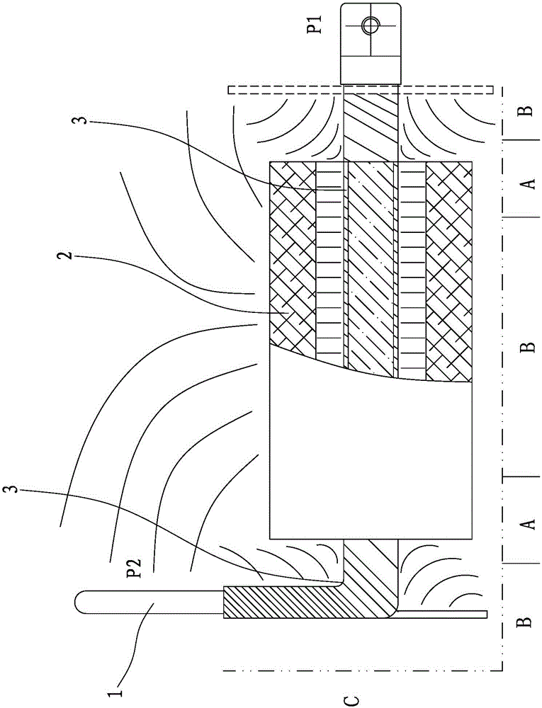 Internal field intensity balancing method for medium-voltage mutual inductor