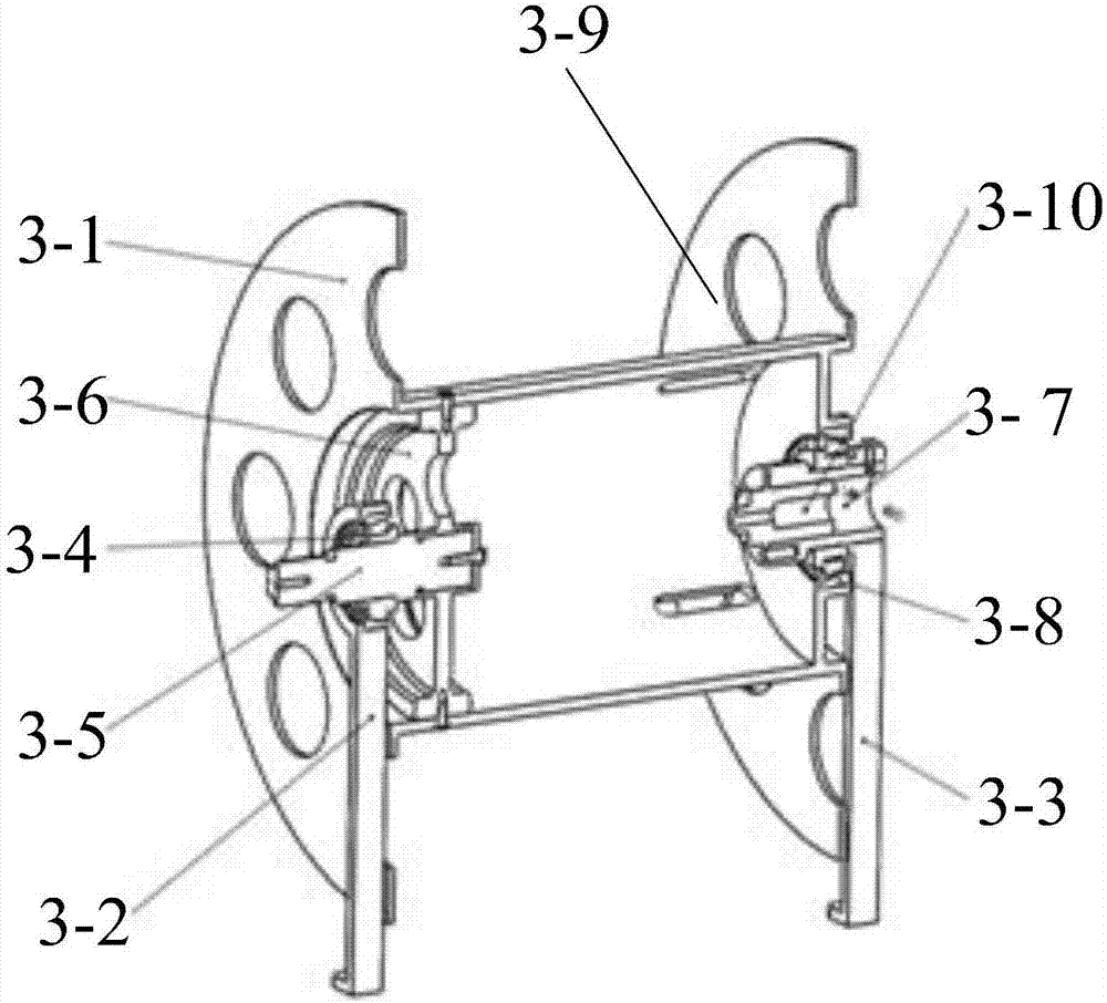 Cable taking-up and paying-off device and cable taking-up and paying-off method for wire control robot