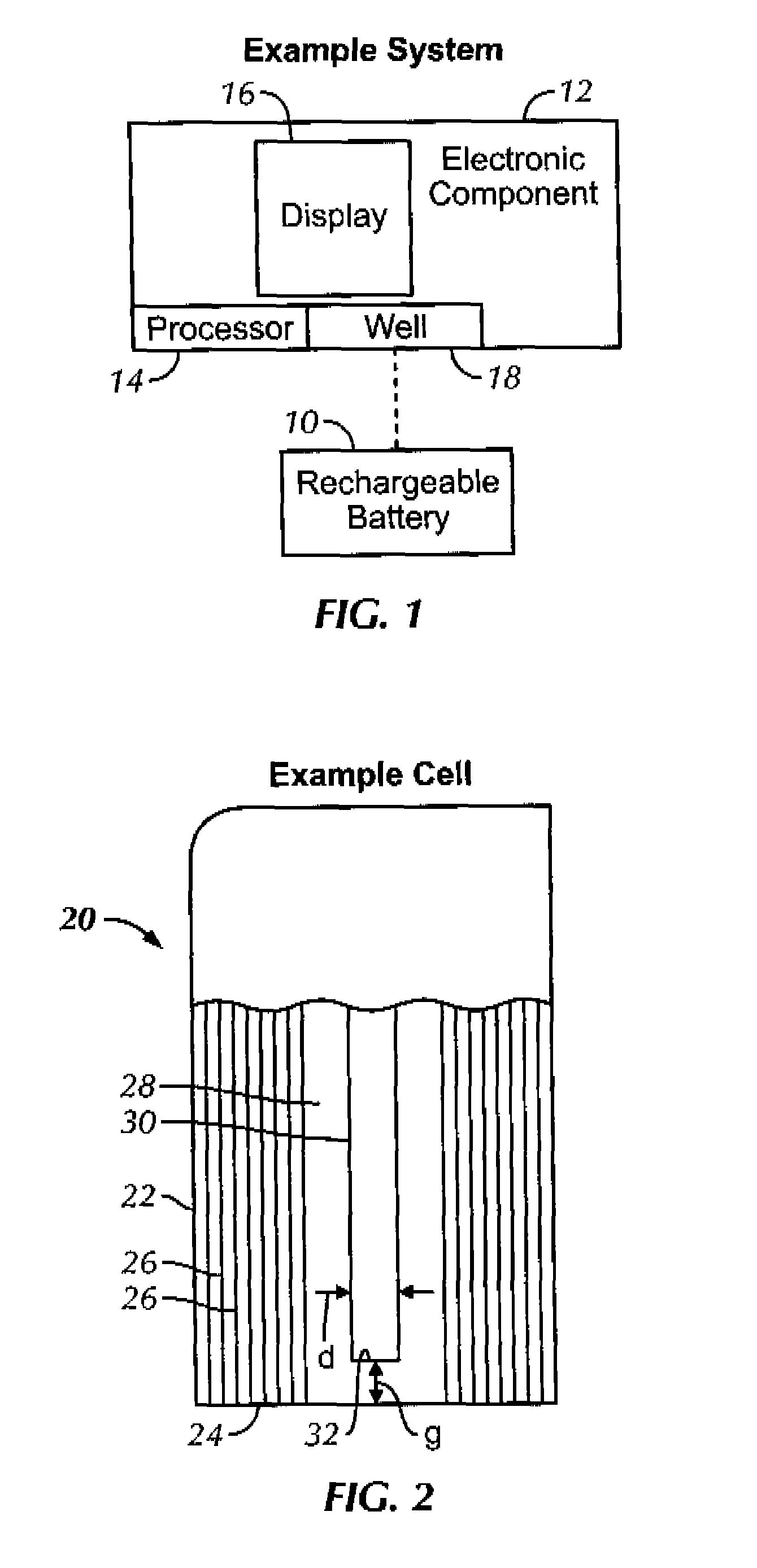 Establishing space between end of center gas pipe in battery and bottom of battery can