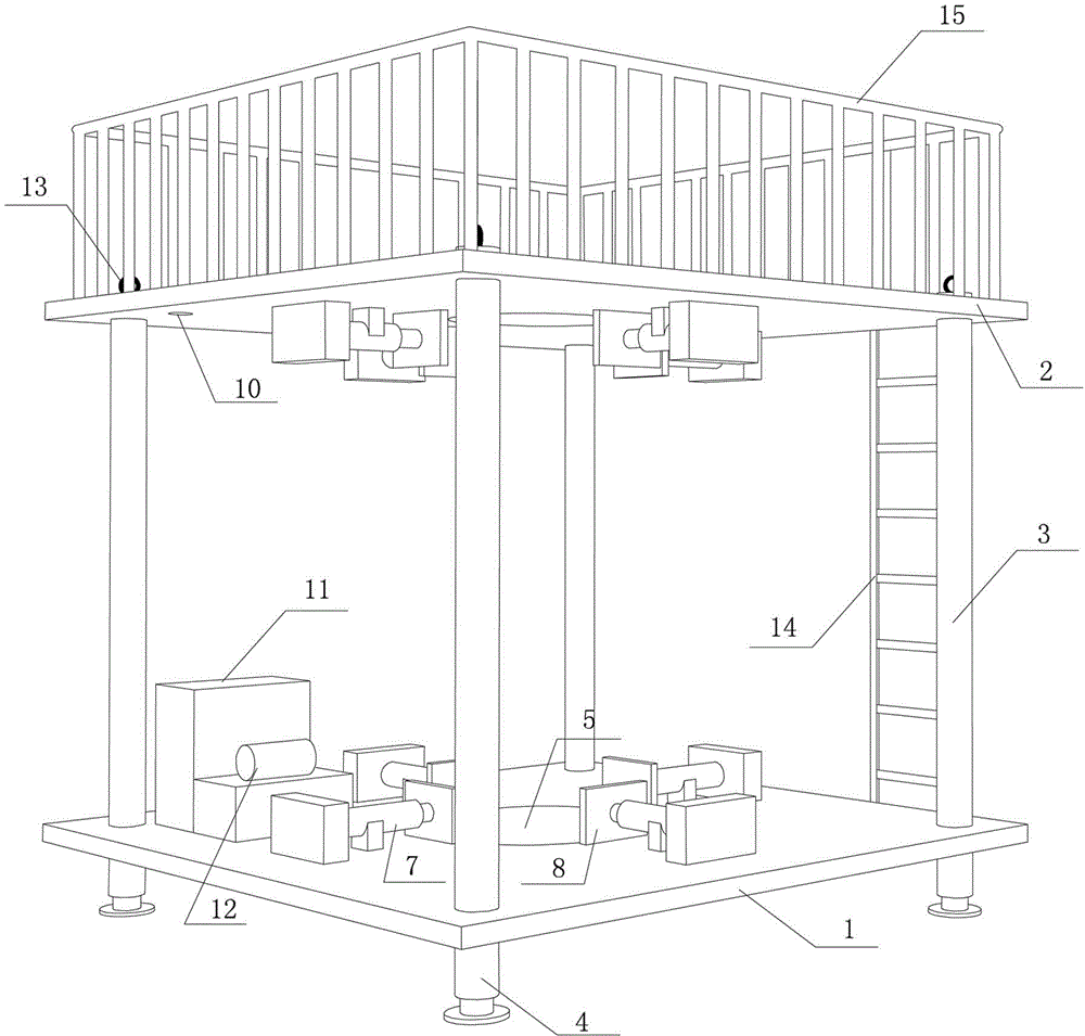 Inner-support and reverse-construction-technique column perpendicularity controller