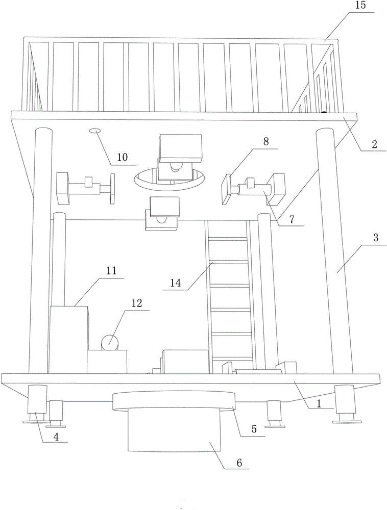 Inner-support and reverse-construction-technique column perpendicularity controller