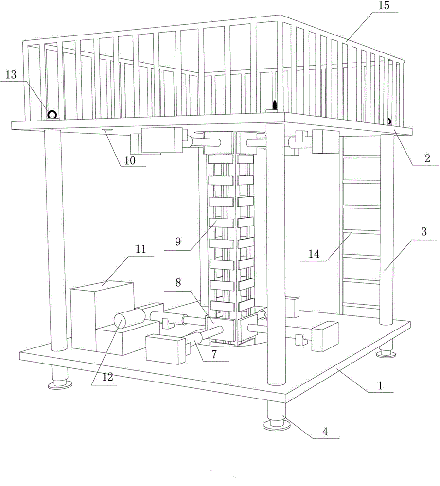 Inner-support and reverse-construction-technique column perpendicularity controller