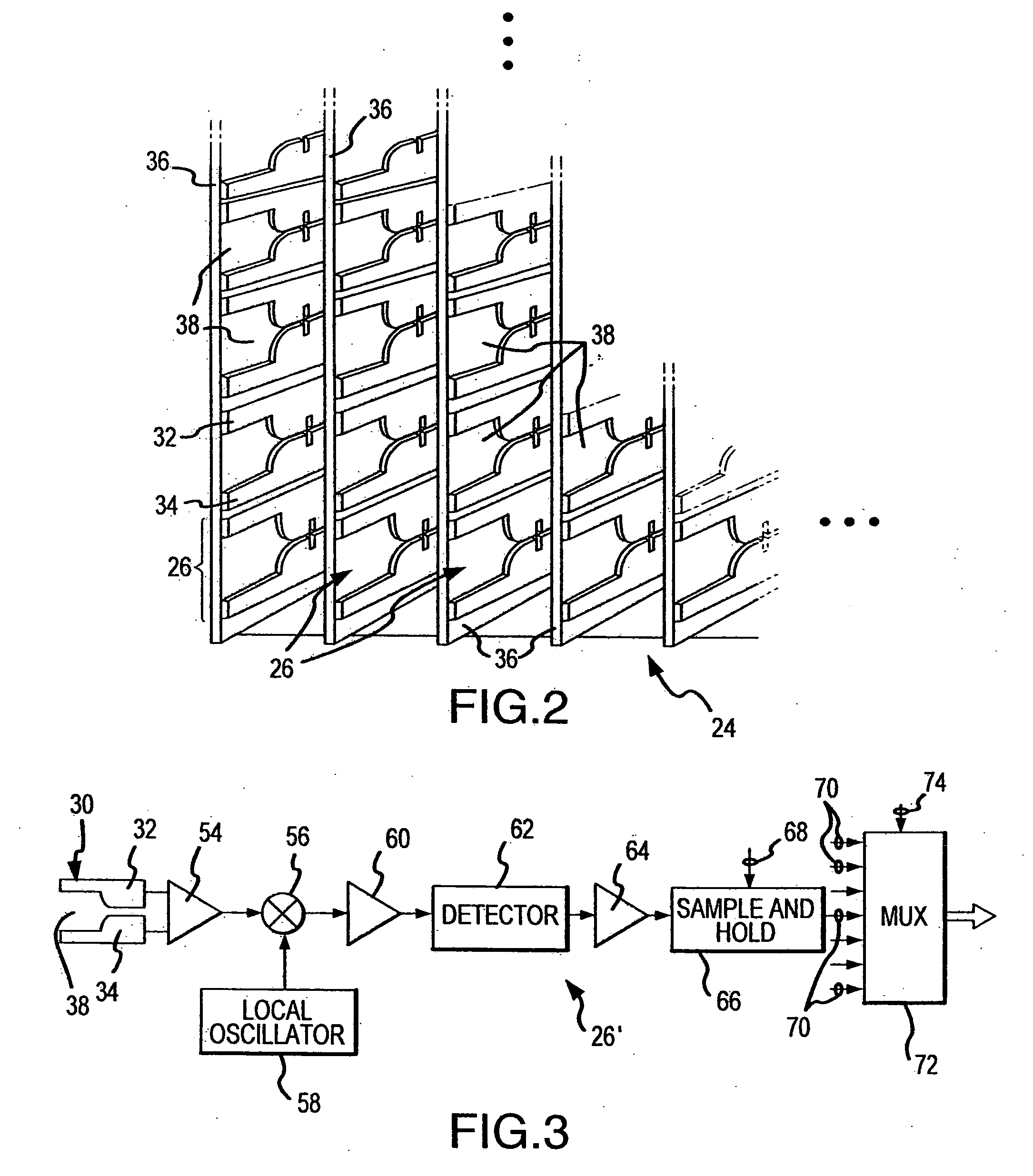 Weighted noise compensating method and camera used in millimeter wave imaging