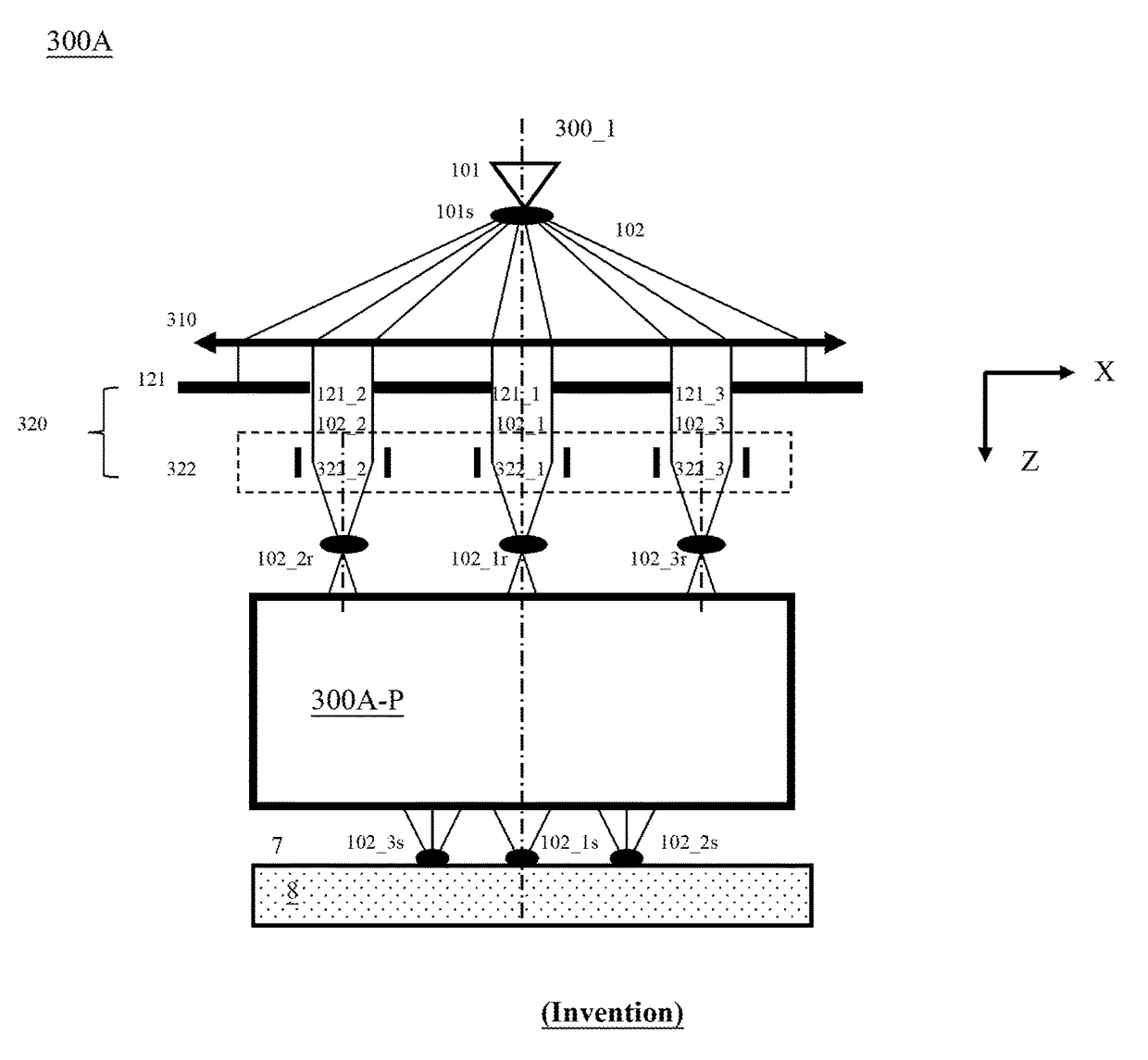 Apparatus of plural charged-particle beams