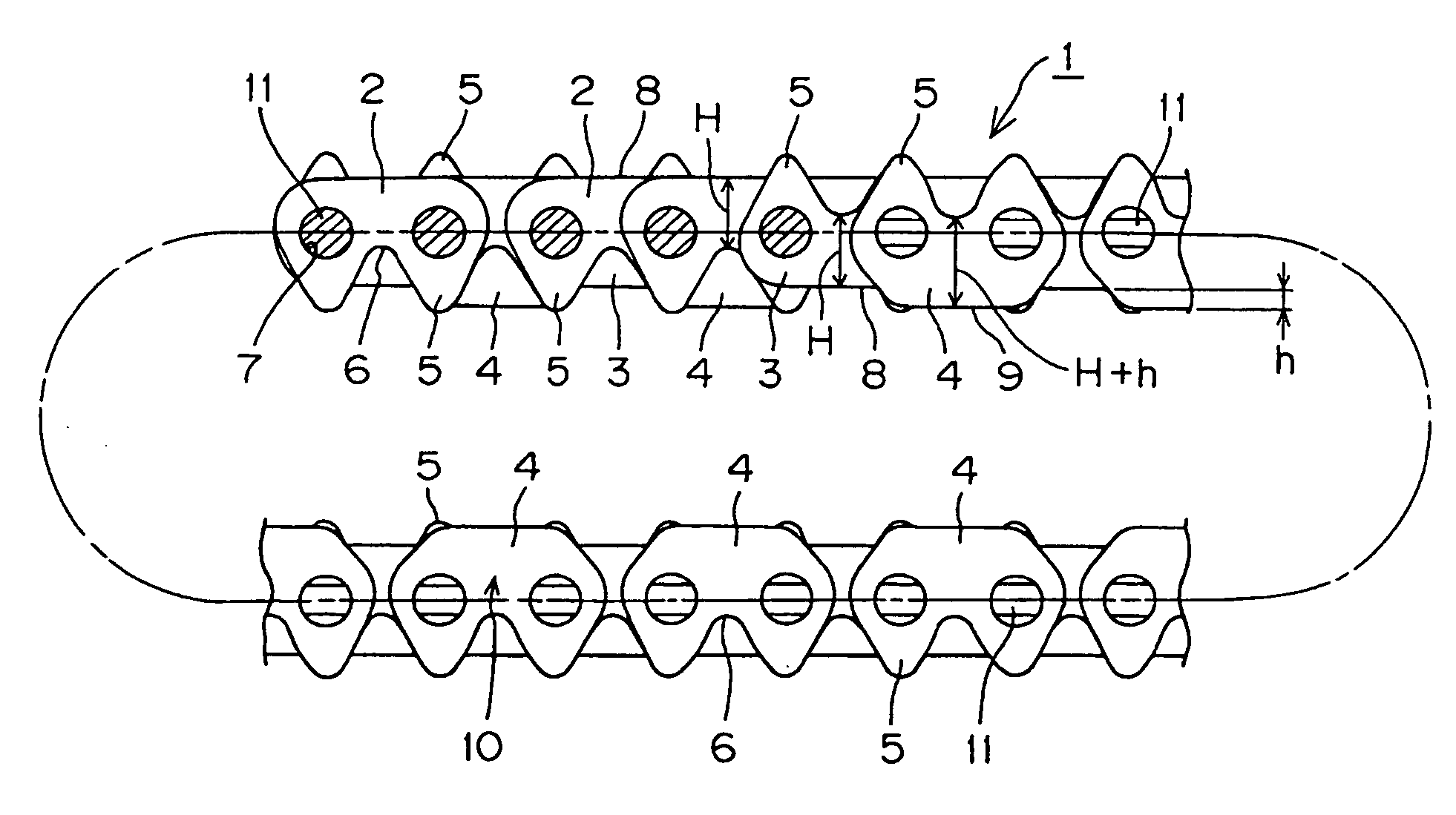 Double-sided silent chain